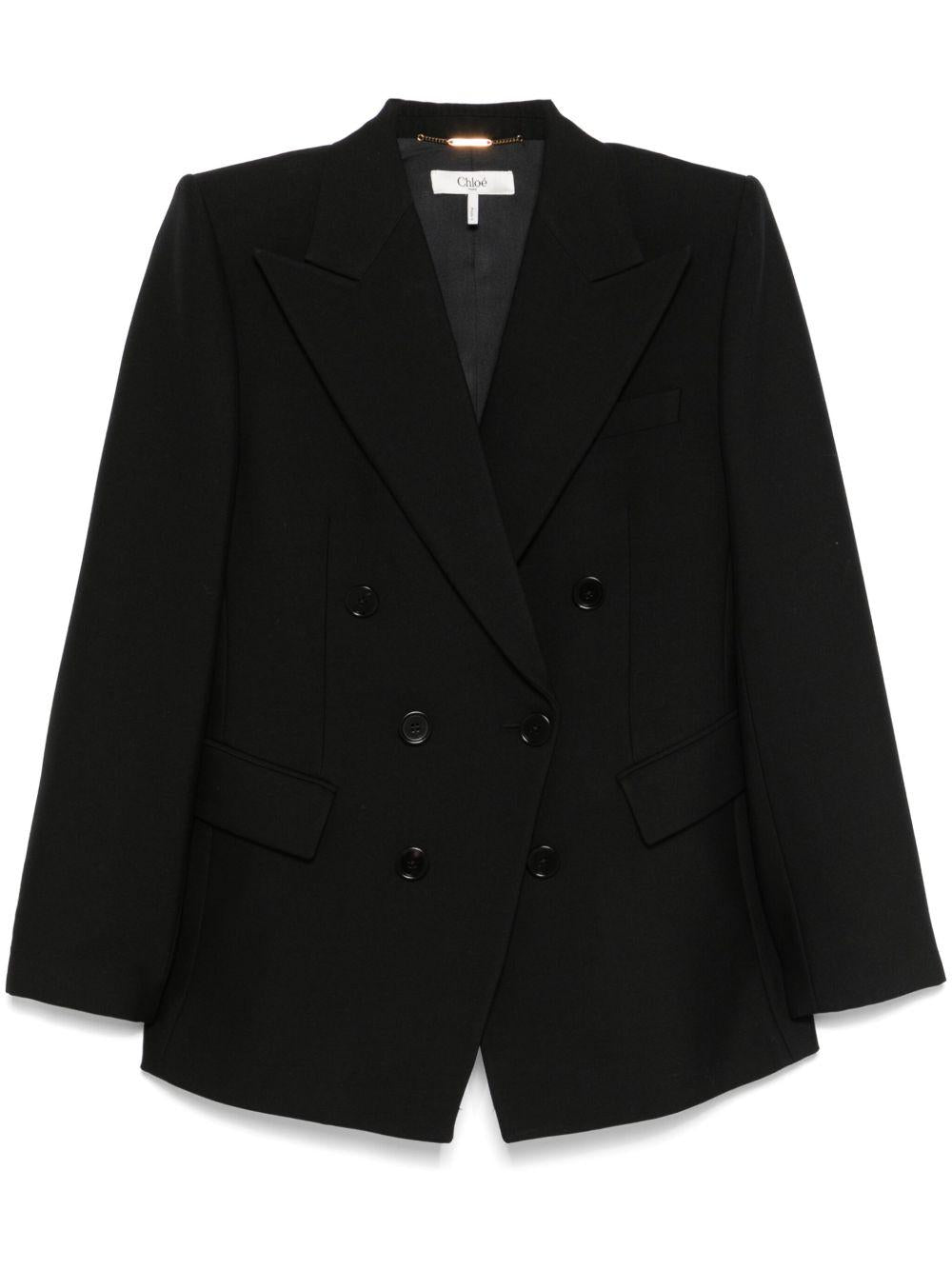 Double-breasted jacket CH25SVE04299 001 CHLOÉ 
