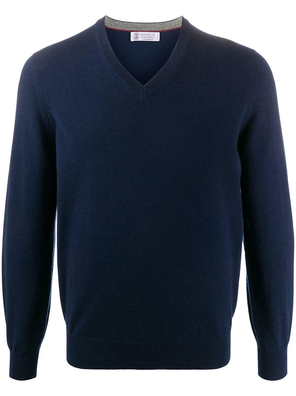 Cashmere V-neck sweater M2200162 CA058 BRUNELLO CUCINELLI 