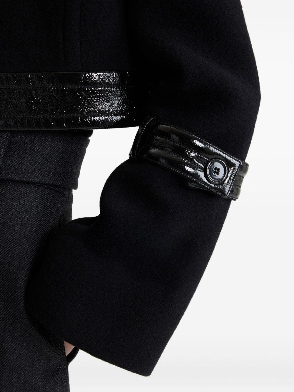 Cropped lock jacket in sustainable wool blend JA0590217 999B PATOU 