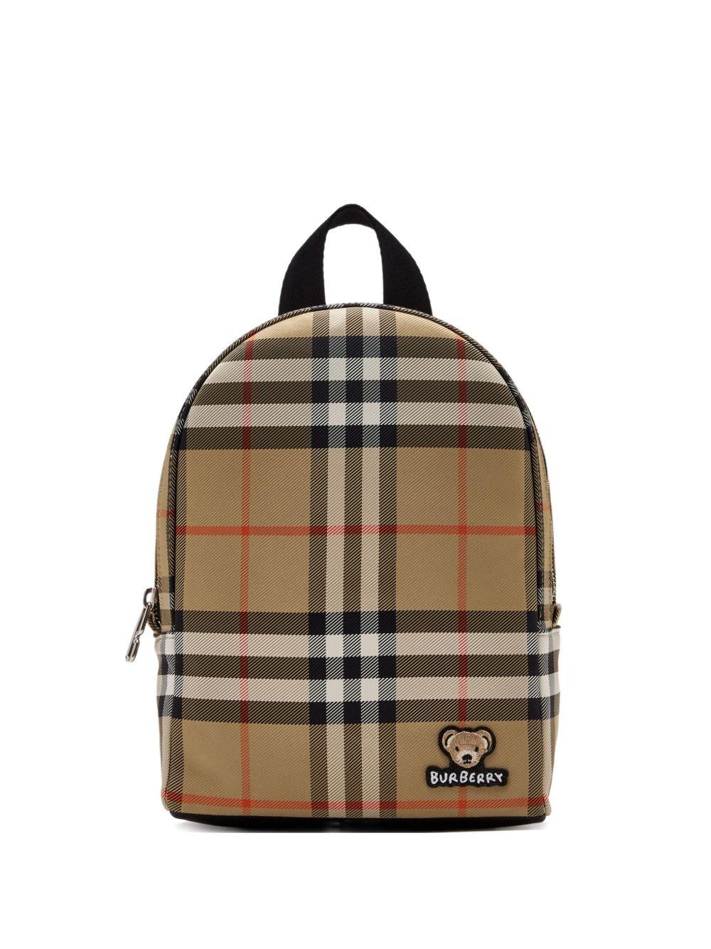 Check Backpack 8108448 B9368 BURBERRY KIDS 