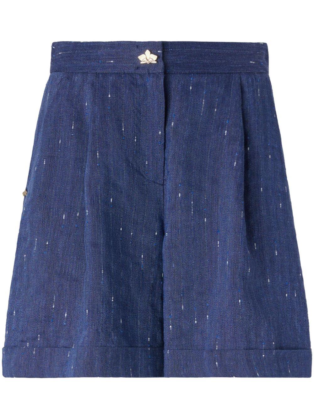 Chambray tailored shorts<BR/><BR/> 78AAD135 N0524247 GENNY 