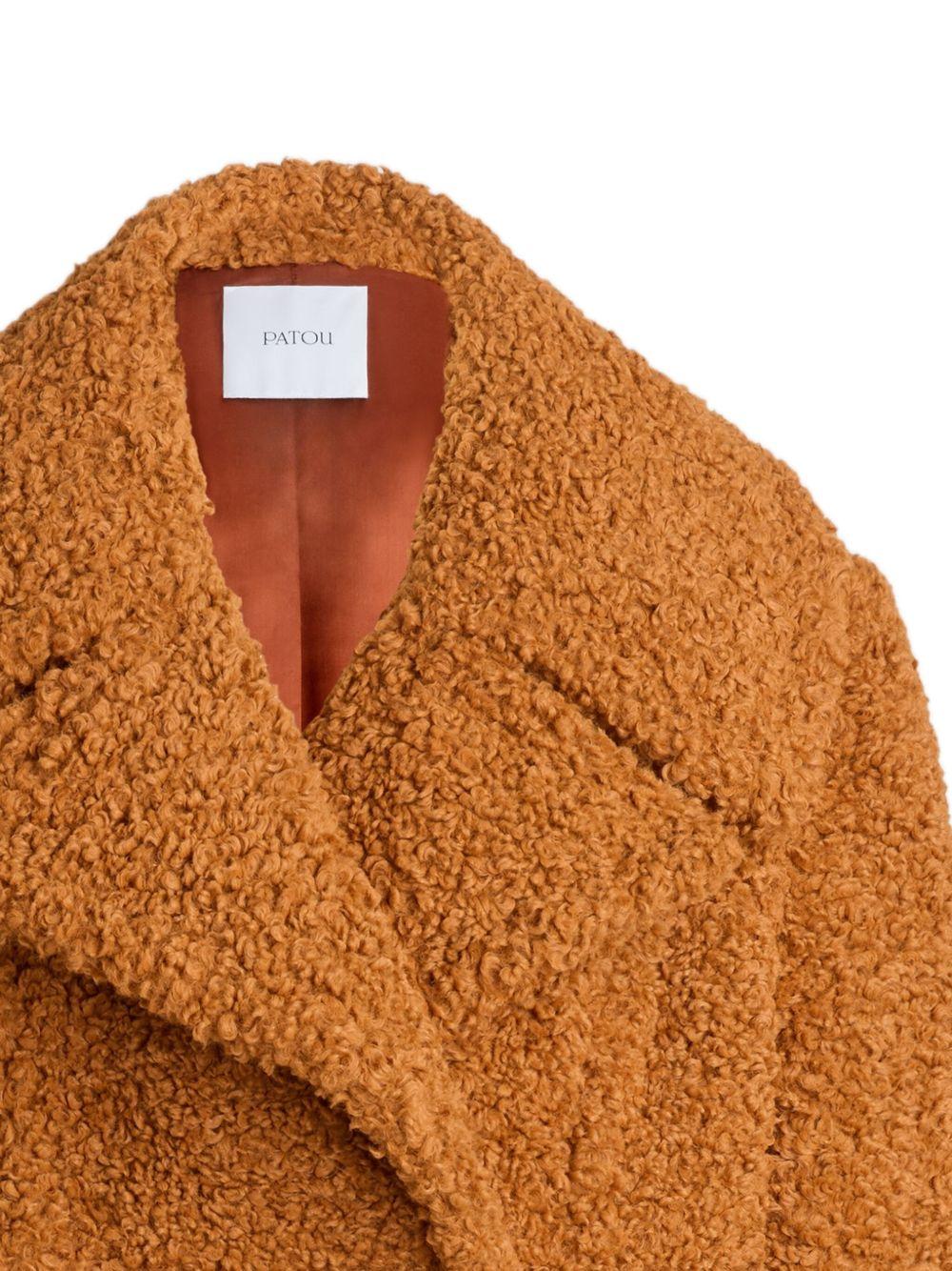 Cropped double-breasted coat in sustainable wool blend CO0310220 257P PATOU 