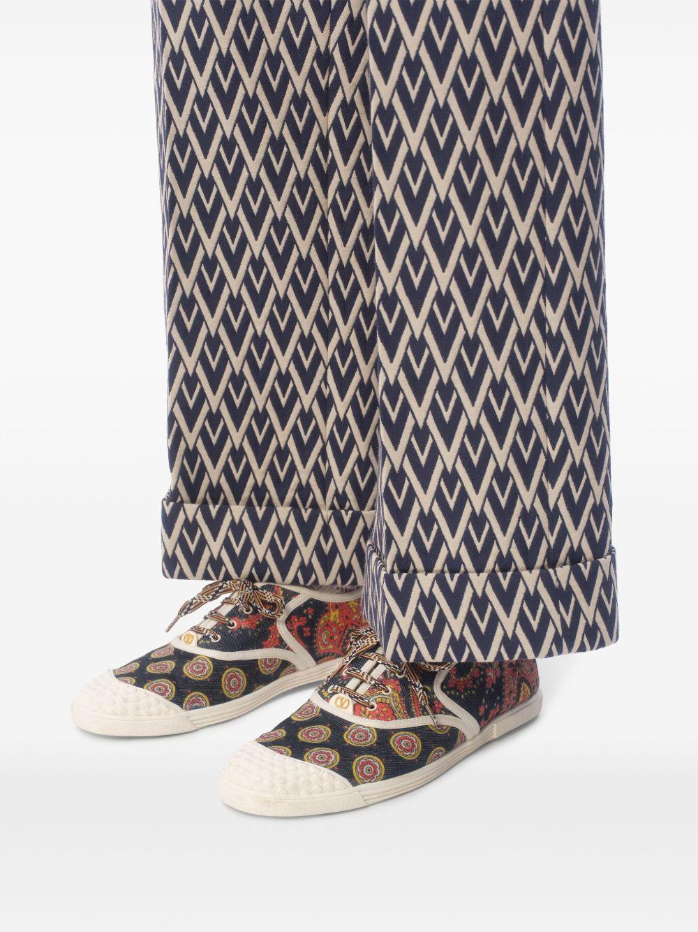 BAY BY BAY TRAINERS IN VOYAGE IMAGINAIRE DENIM FABRIC 6Y2S0J86RIQ RHJ VALENTINO GARAVANI 