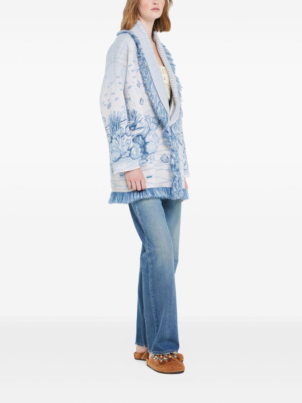 DEEP IN THE OCEAN CARDIGAN LWHB064R26KNI018 0F45 ALANUI 