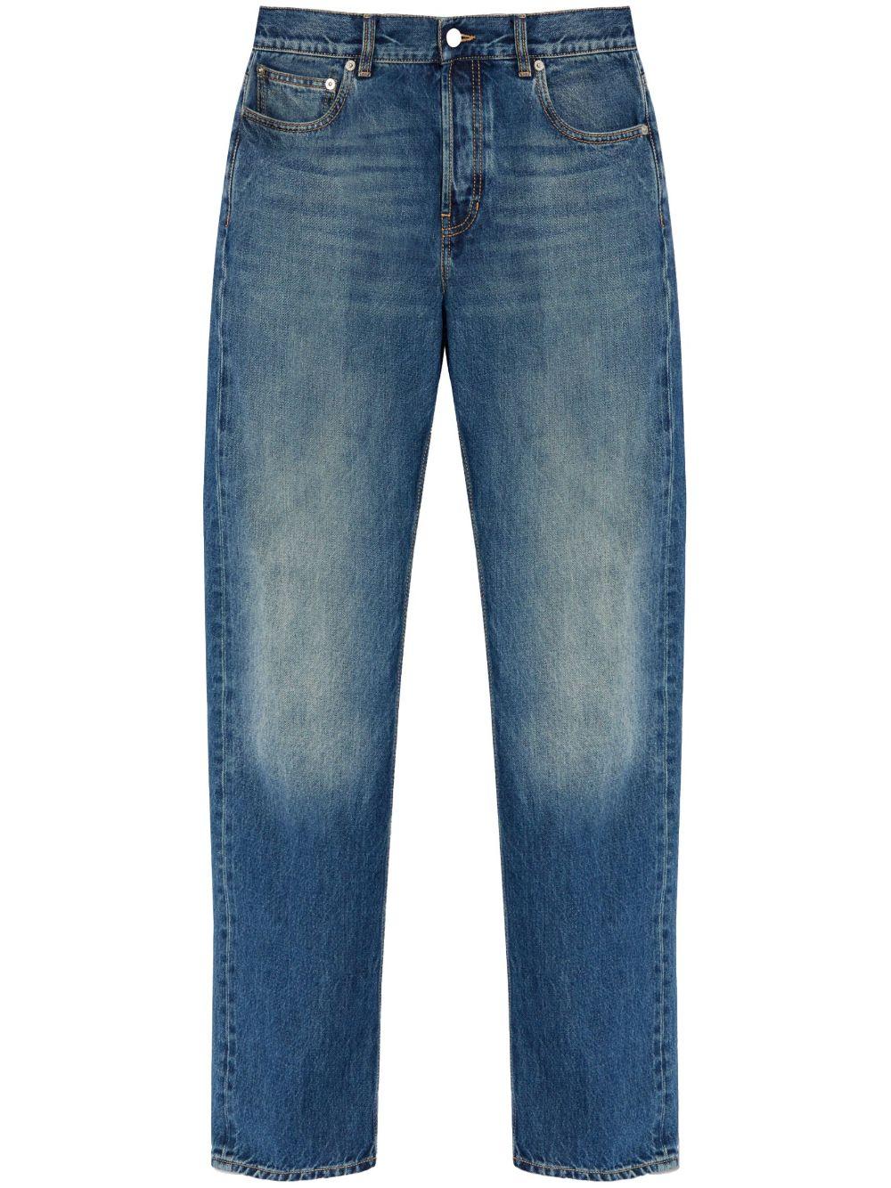 Logo-print straight-leg jeans 794082 QYAA54211 ALEXANDER MCQUEEN 