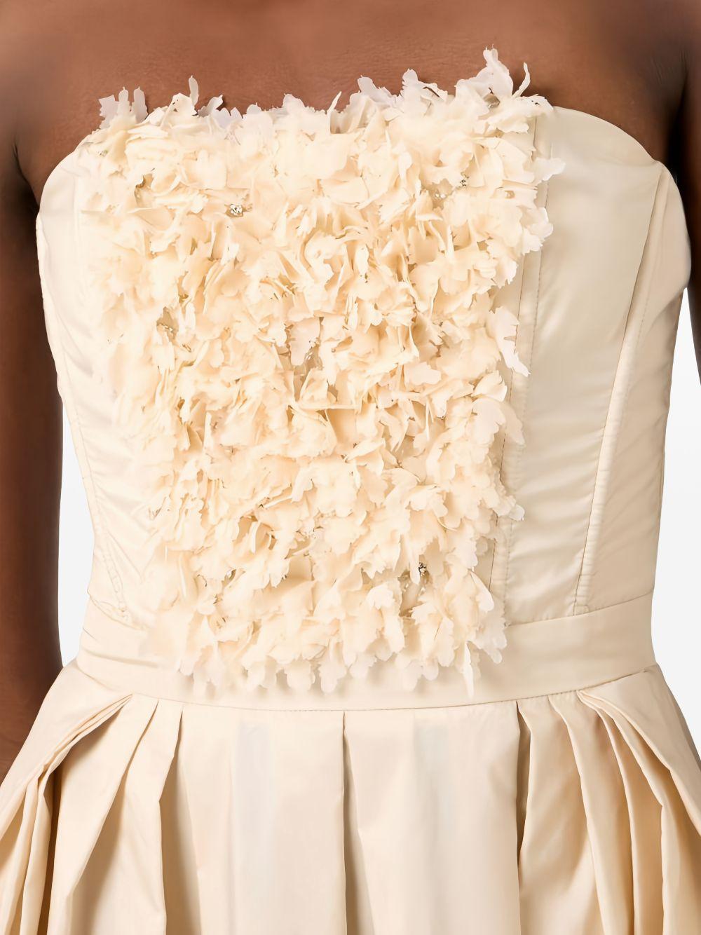 Ottoman dress with 3D floral embroidery AB94262E2 045 ELISABETTA FRANCHI 