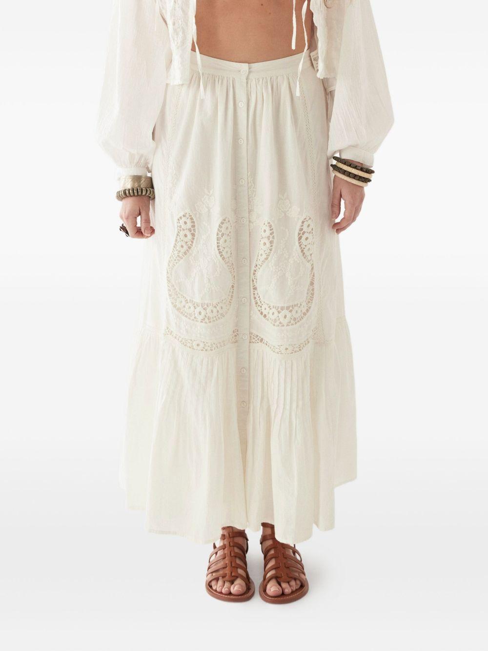 luisa skirt LUISA WHITE LILLIES MAISON HOTEL 
