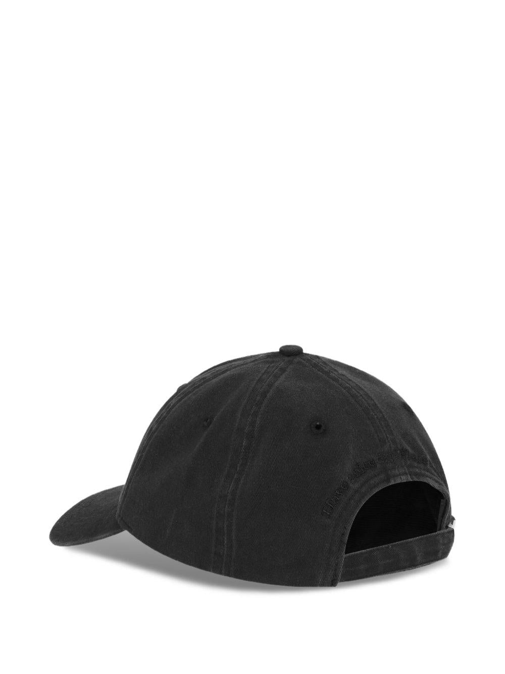 Black Canvas Cap A6900 099 GANNI 