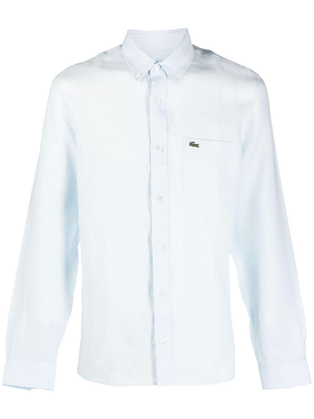 Logo-embroidered button-down shirt CH5692 T01 LACOSTE 