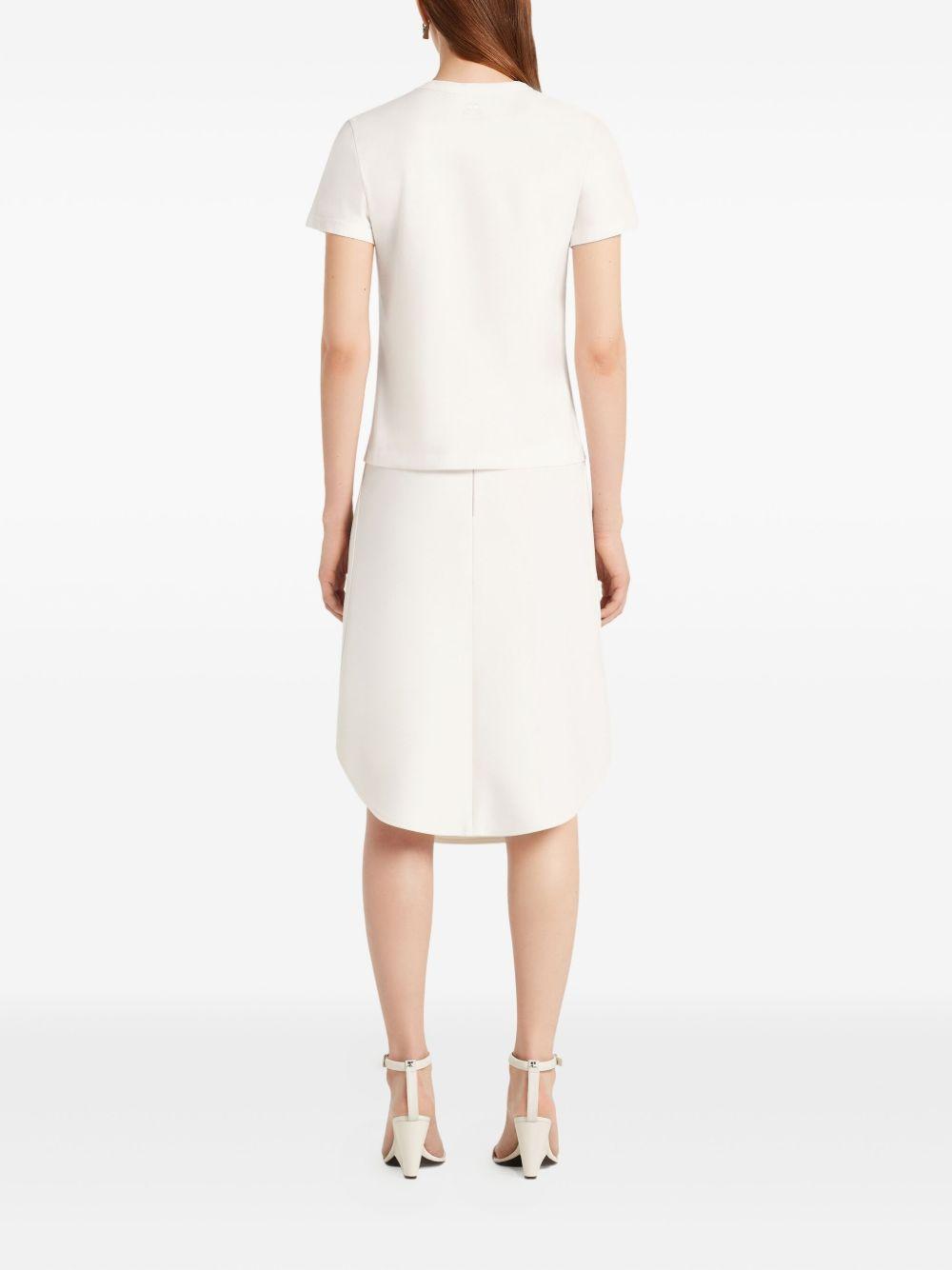 EMBROIDERED T-SHIRT 325JTS217JS0233 0001 COURRÈGES 