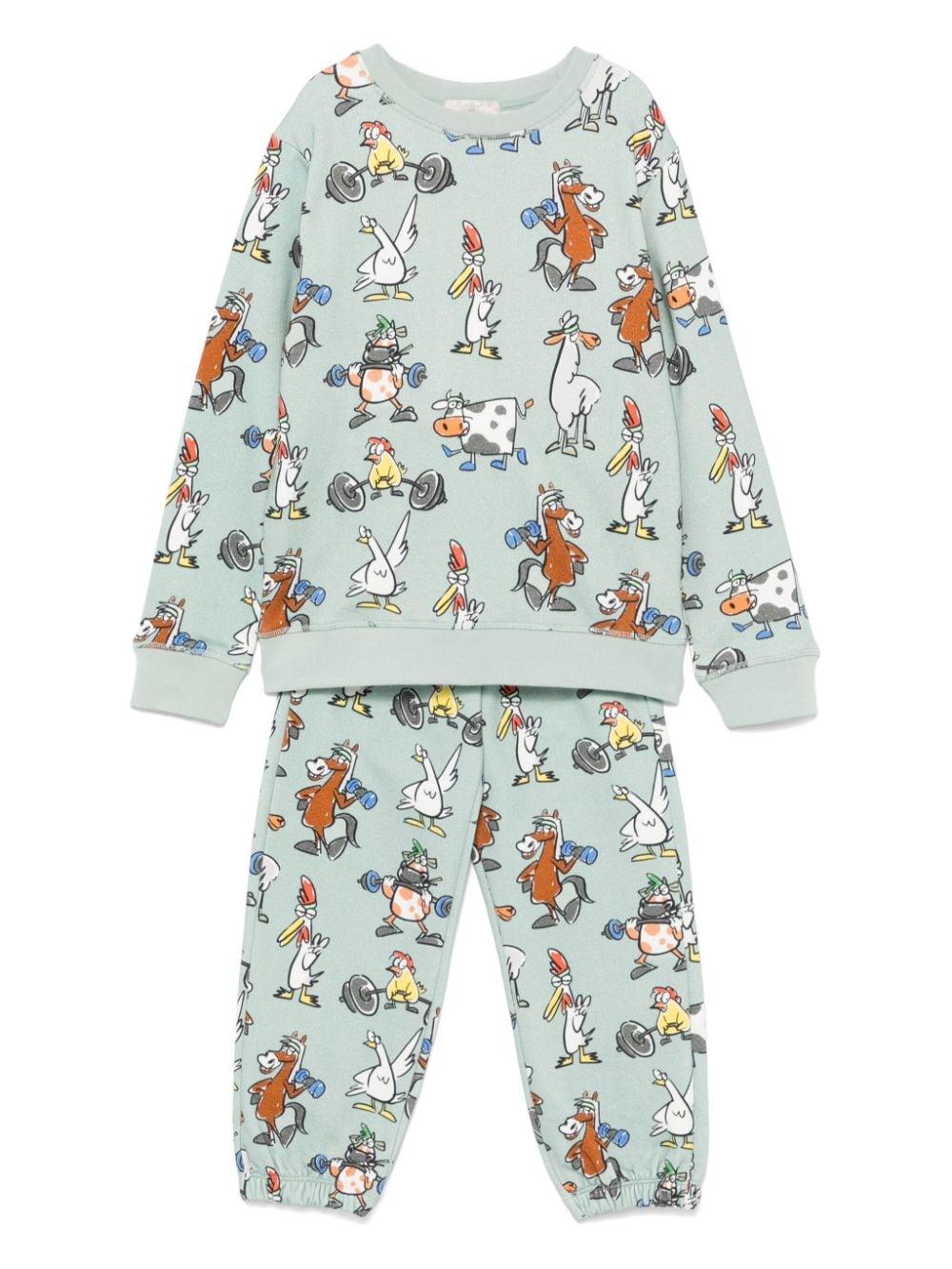 Graphic-print tracksuit<BR/><BR/><BR/> TV3P80 Z2133710MC STELLA McCARTNEY KIDS 