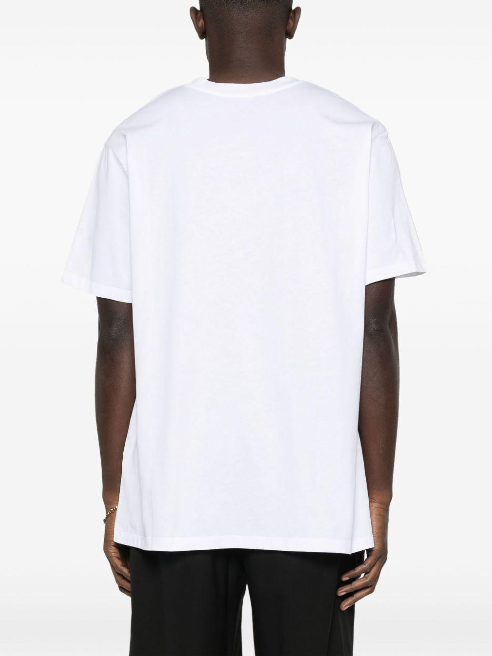 Logo-print T-shirt<BR/><BR/><BR/> EH1EG010BB73 GAB BALMAIN 