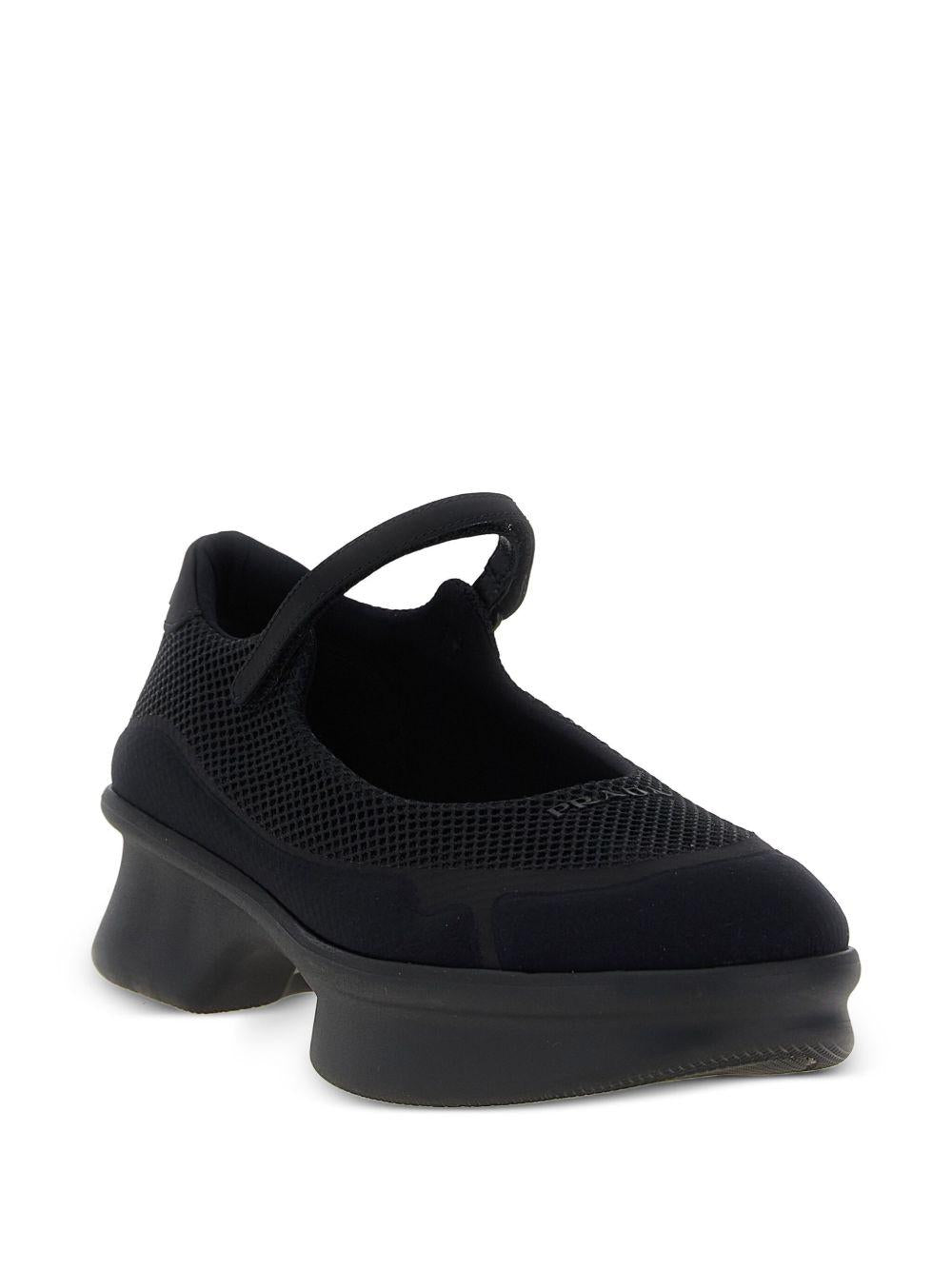 Black mesh ballerinas 1F111O F 050 YZUF0002 PRADA 