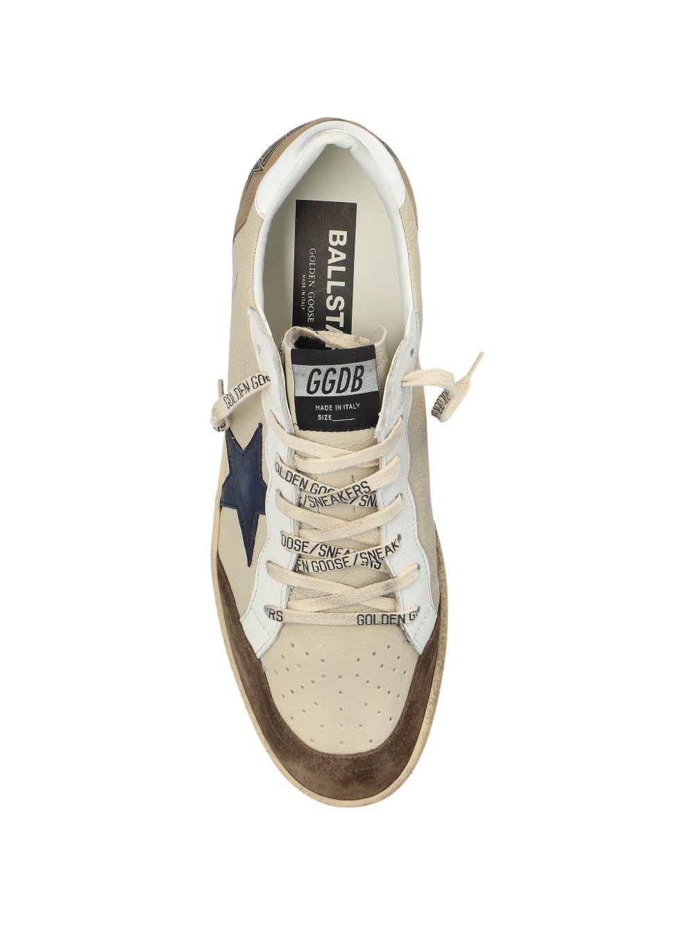 BALLSTAR NAPPA UPPER TOE AND SPUR SUEDE STAR LEATHER HEEL GMF00117 F00872283406 GOLDEN GOOSE 