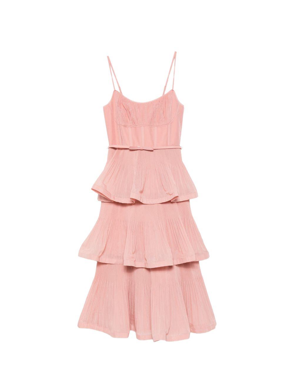 Pleated Tiered Midi Dress 6354DS26R DPI ZIMMERMANN 