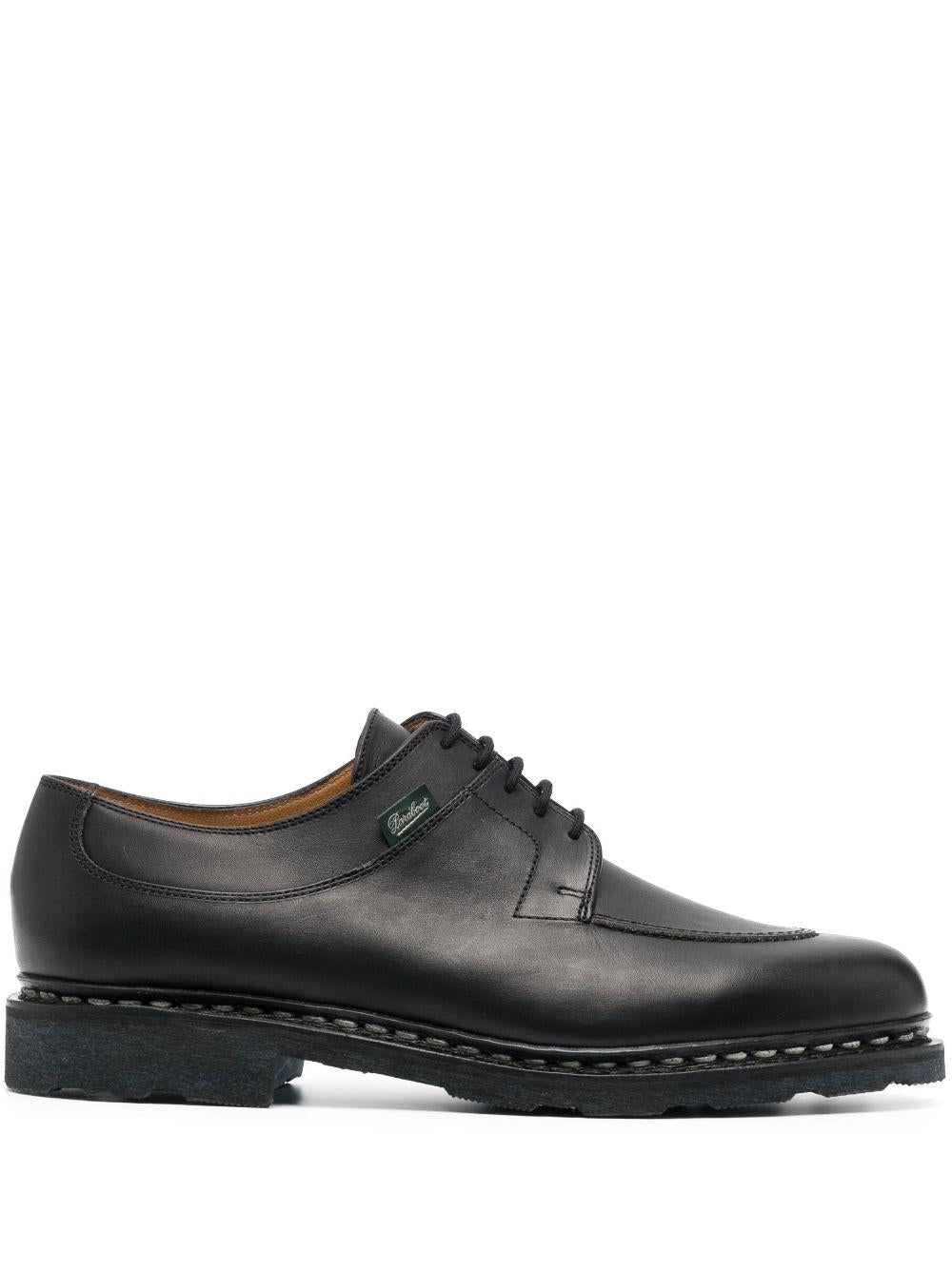 Leather Derby shoes<BR/><BR/><BR/> 705109 NOIRE-LIS NOIR PARABOOT 