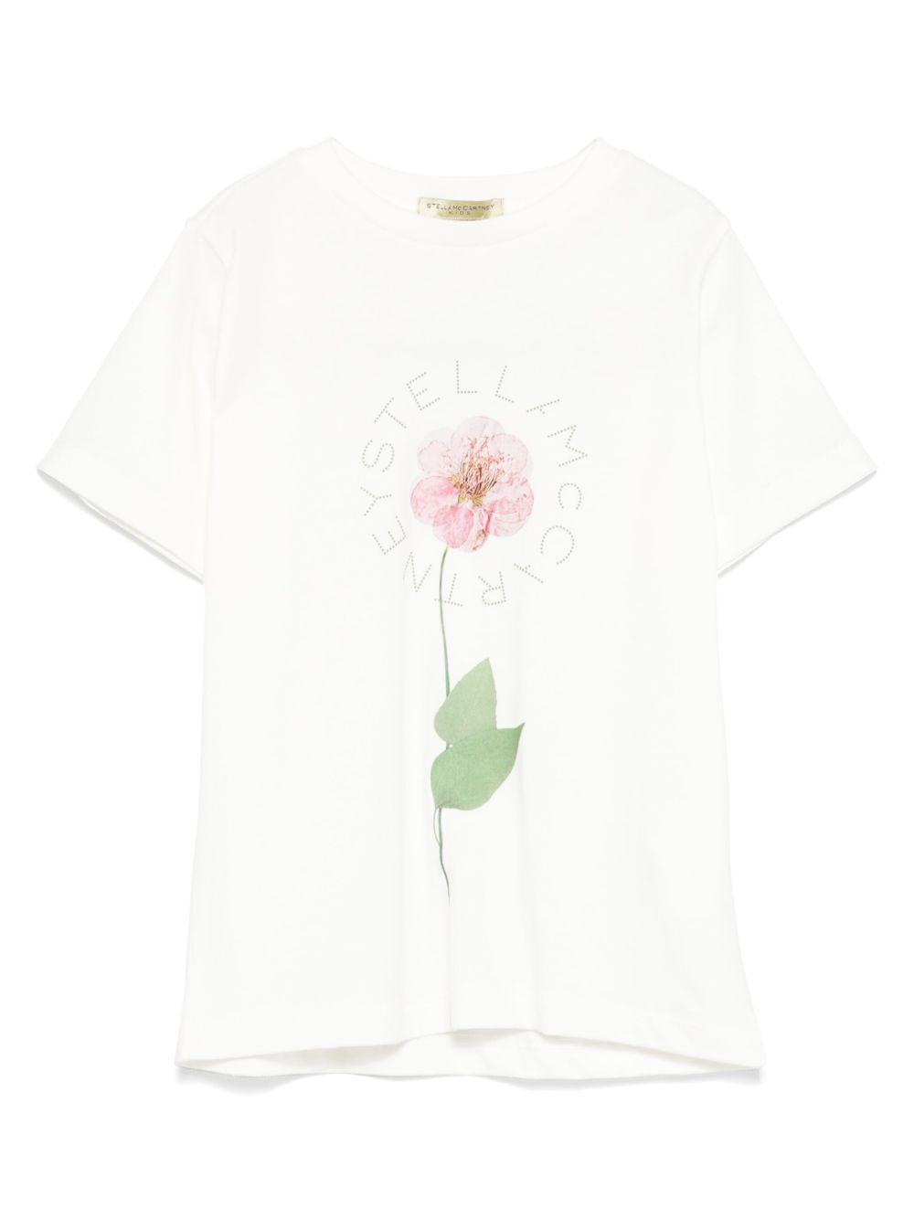 Flower T-shirt TW8C41 Z0434101 STELLA McCARTNEY KIDS 