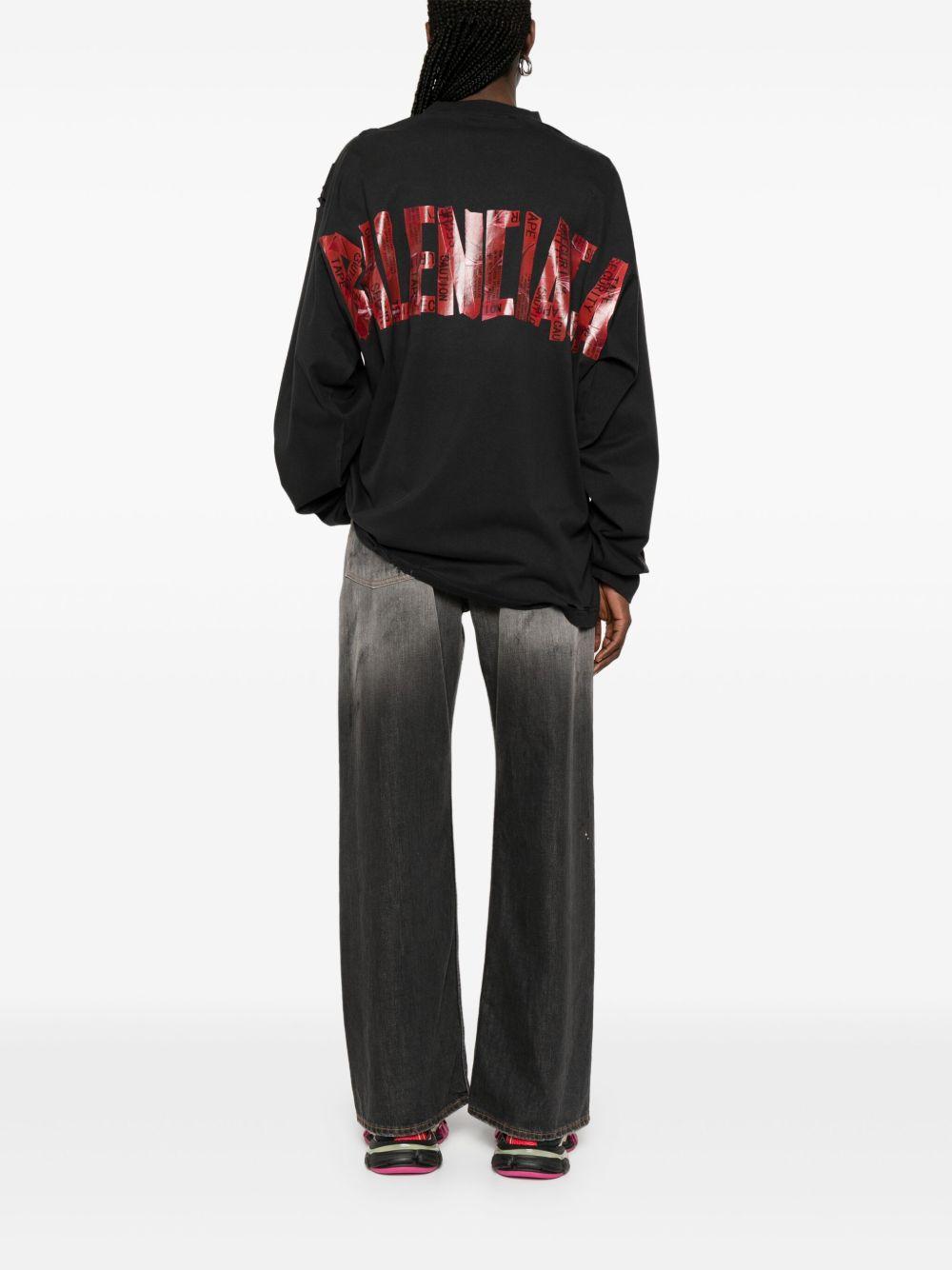 High neck T-shirt with logo 832432 TSVF98433 BALENCIAGA 