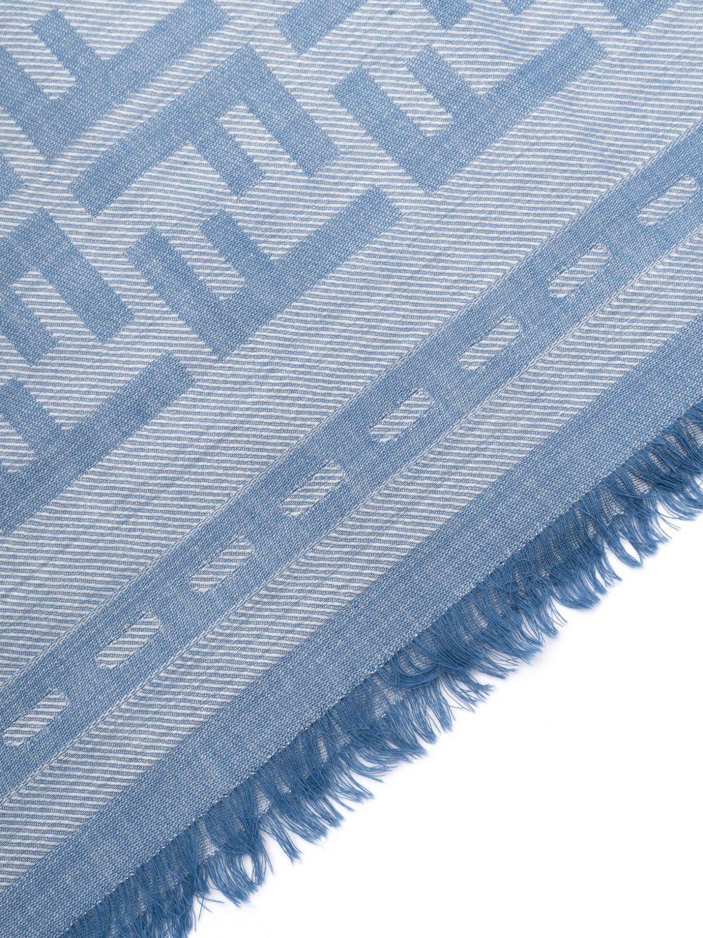 Jacquard-pattern scarf<BR/><BR/> FXT069 AUM1F0RU7 FENDI 