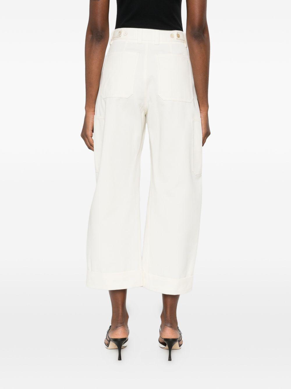 Cocoon cropped cargo pants in cotton and wool BW519H164D 105 GIVENCHY 