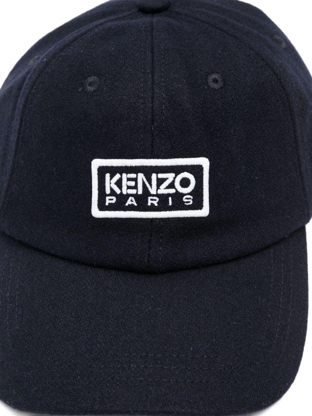 'KENZO Tag' cap in wool FF68AC801F43 79BLUEBLACK KENZO 