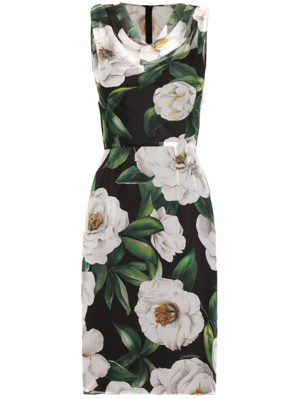 Floral-print mini dress<BR/><BR/><BR/> F6TLBT IS1XDHN5JB DOLCE & GABBANA 