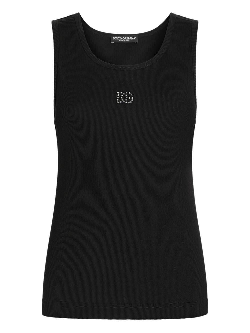 ribbed logo tank top F8V40Z GDDL8N0000 DOLCE & GABBANA 