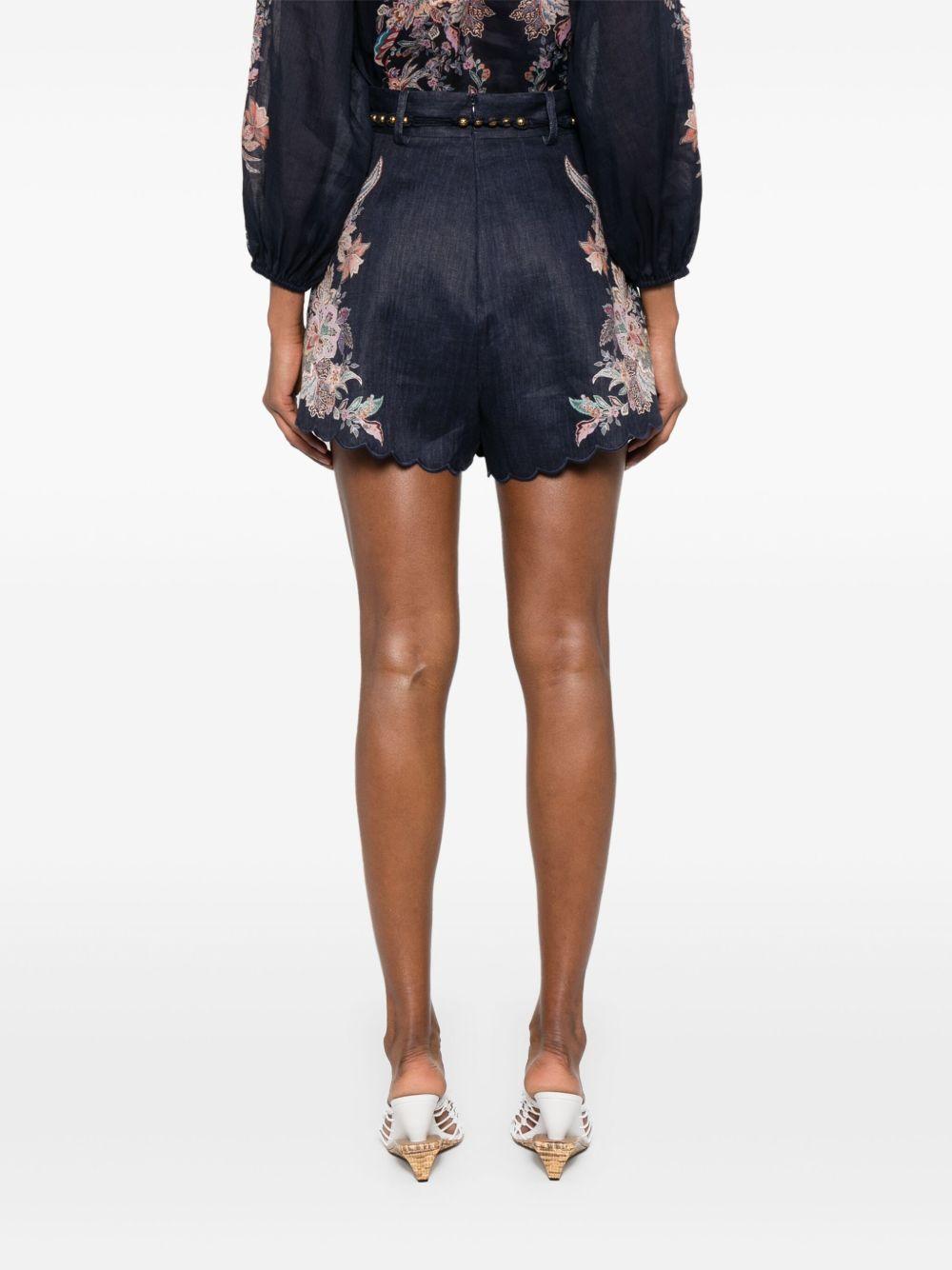 Floral print shorts 4558ASS251 NAVMLTPAI ZIMMERMANN 