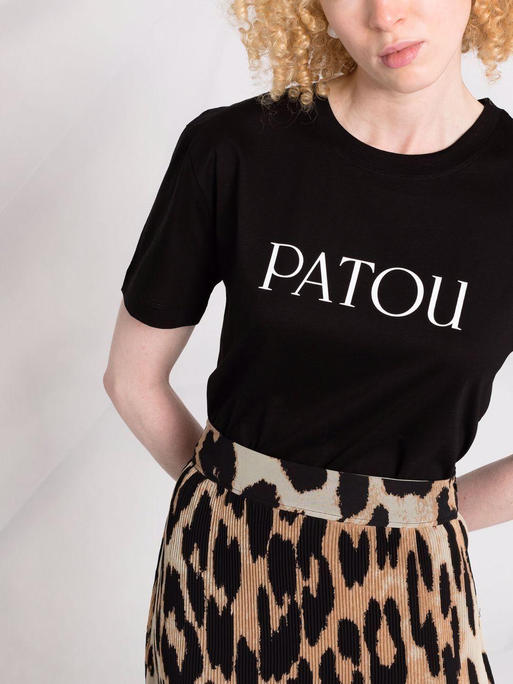Logo-print organic-cotton T-shirt<BR/><BR/><BR/> JE0299999 999B PATOU 