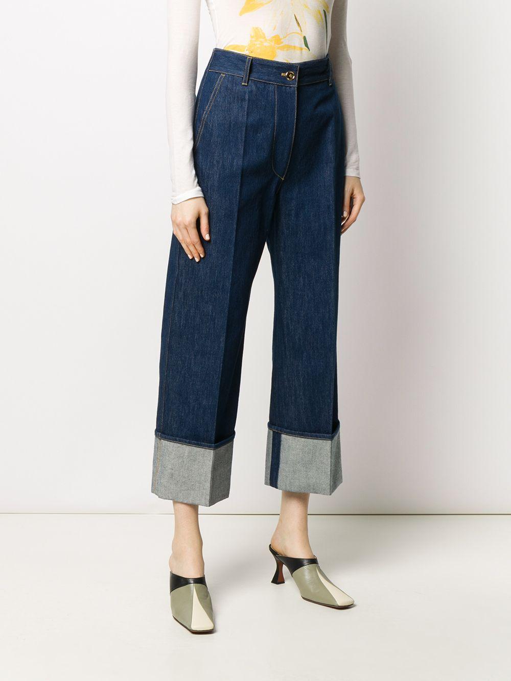 Iconic cuffed jeans<BR/><BR/><BR/> TR0030008 602D PATOU 
