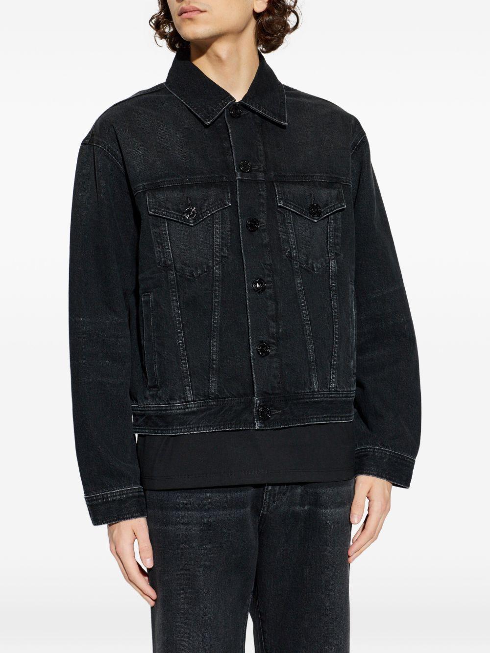 Denim jacket with buttons GH1TC330DG13 0PC BALMAIN 