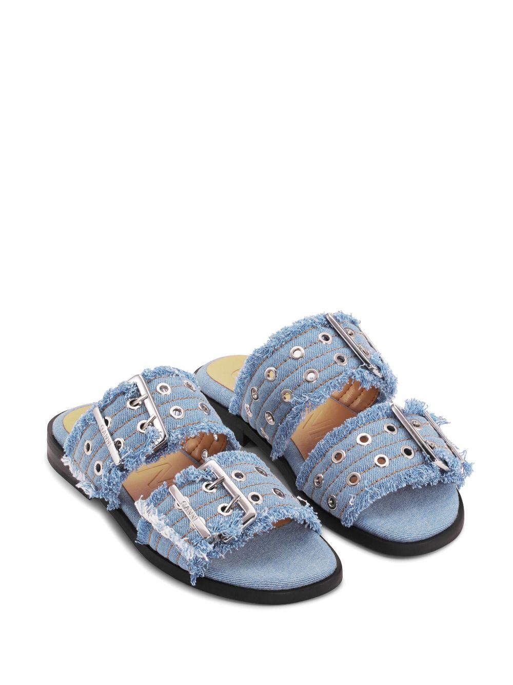 Feminine denim sandals S2969 928 GANNI 