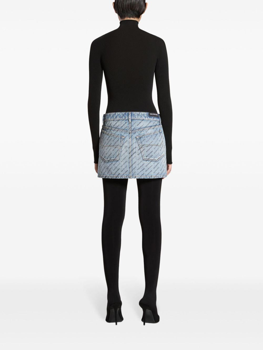 Denim skirt 744972 TQW664141 BALENCIAGA 