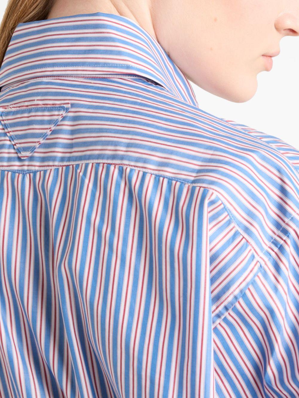 Striped poplin shirt<BR/><BR/><BR/> P488HG 16PFF0013 PRADA 
