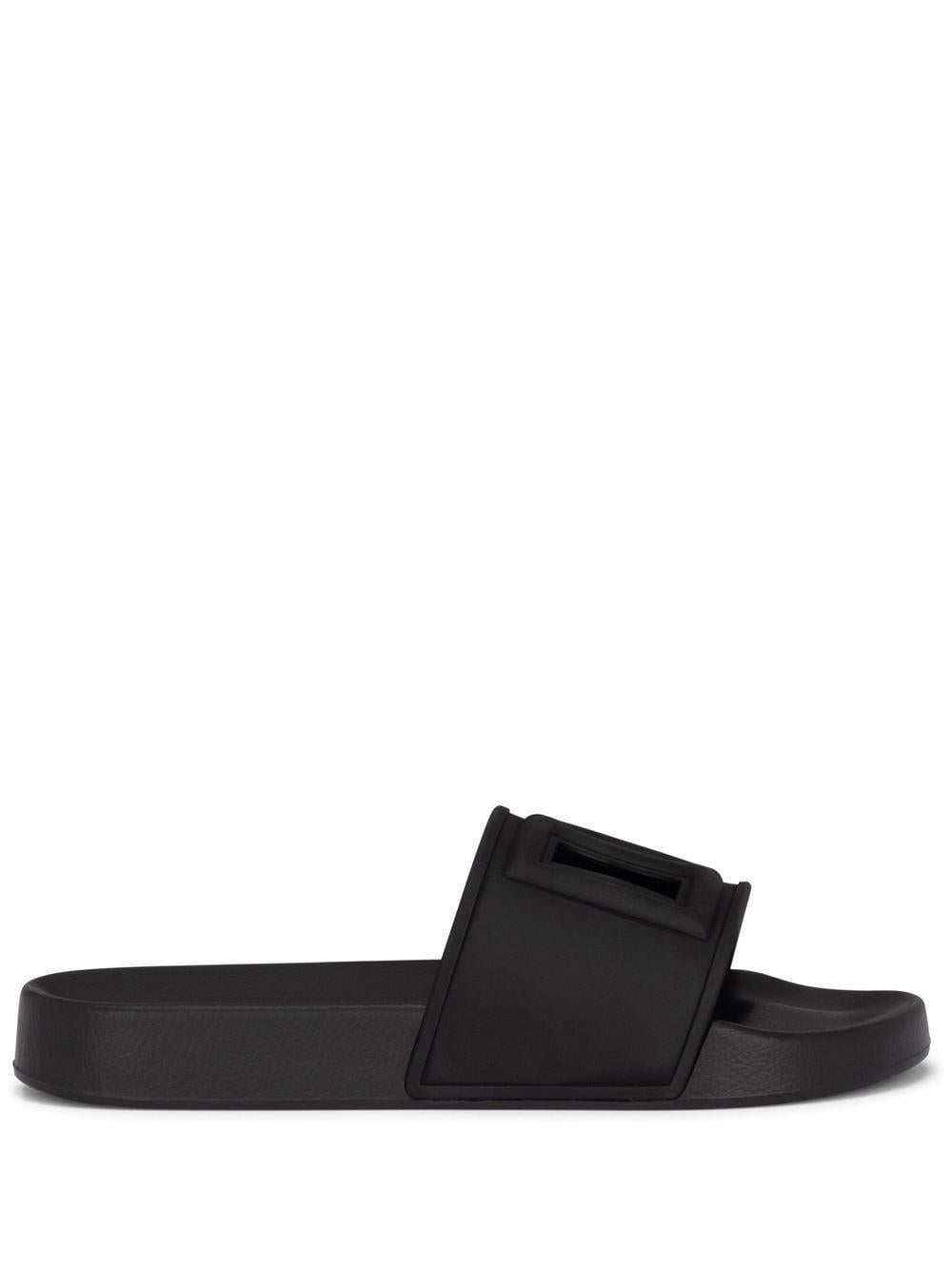 DG cut-out logo-lettering slides CW2079 AO6668B956 DOLCE & GABBANA 