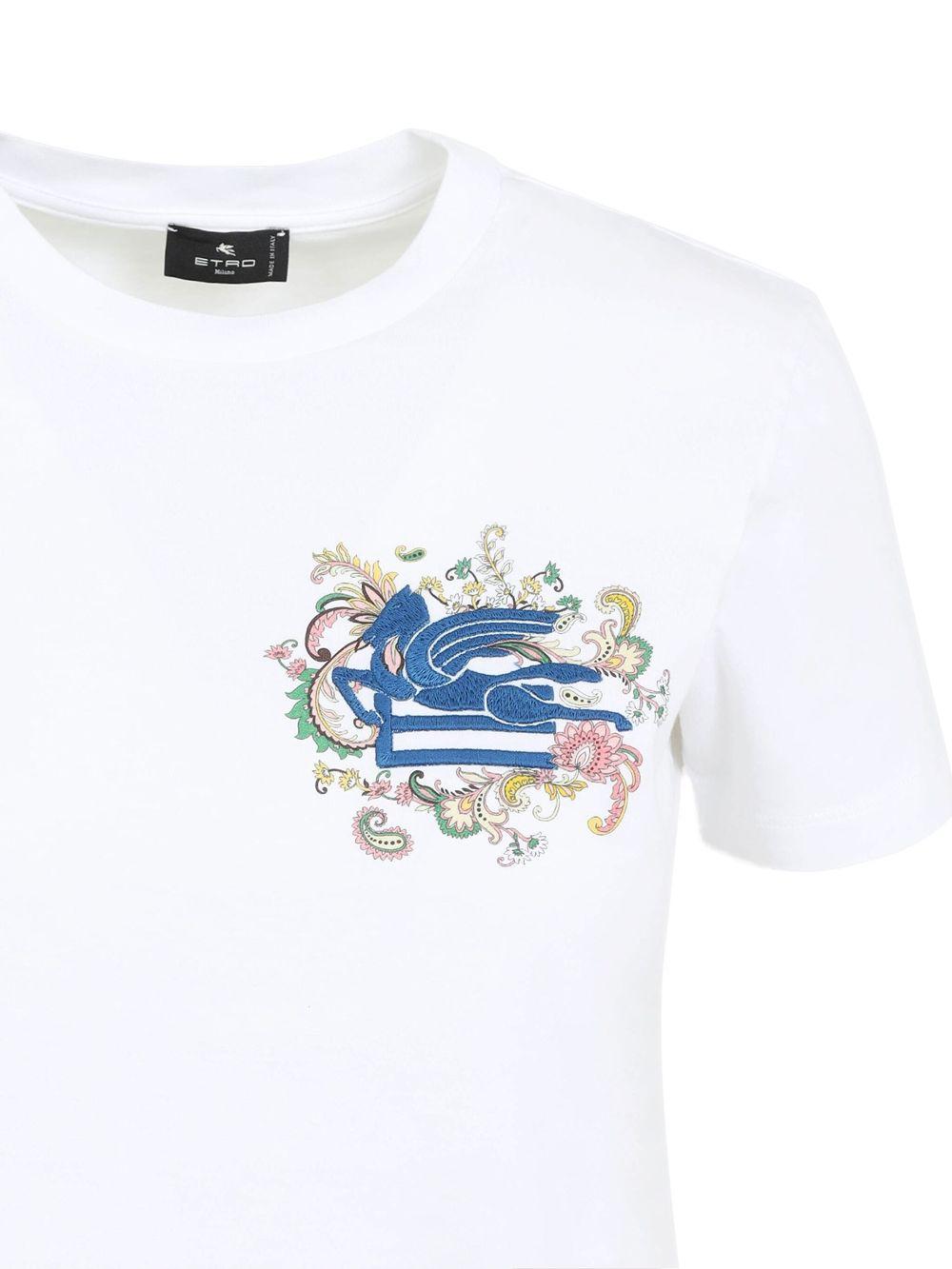 Pegaso-embroidered T-shirt<BR/><BR/><BR/> WRMA0006 AK788W0111 ETRO 