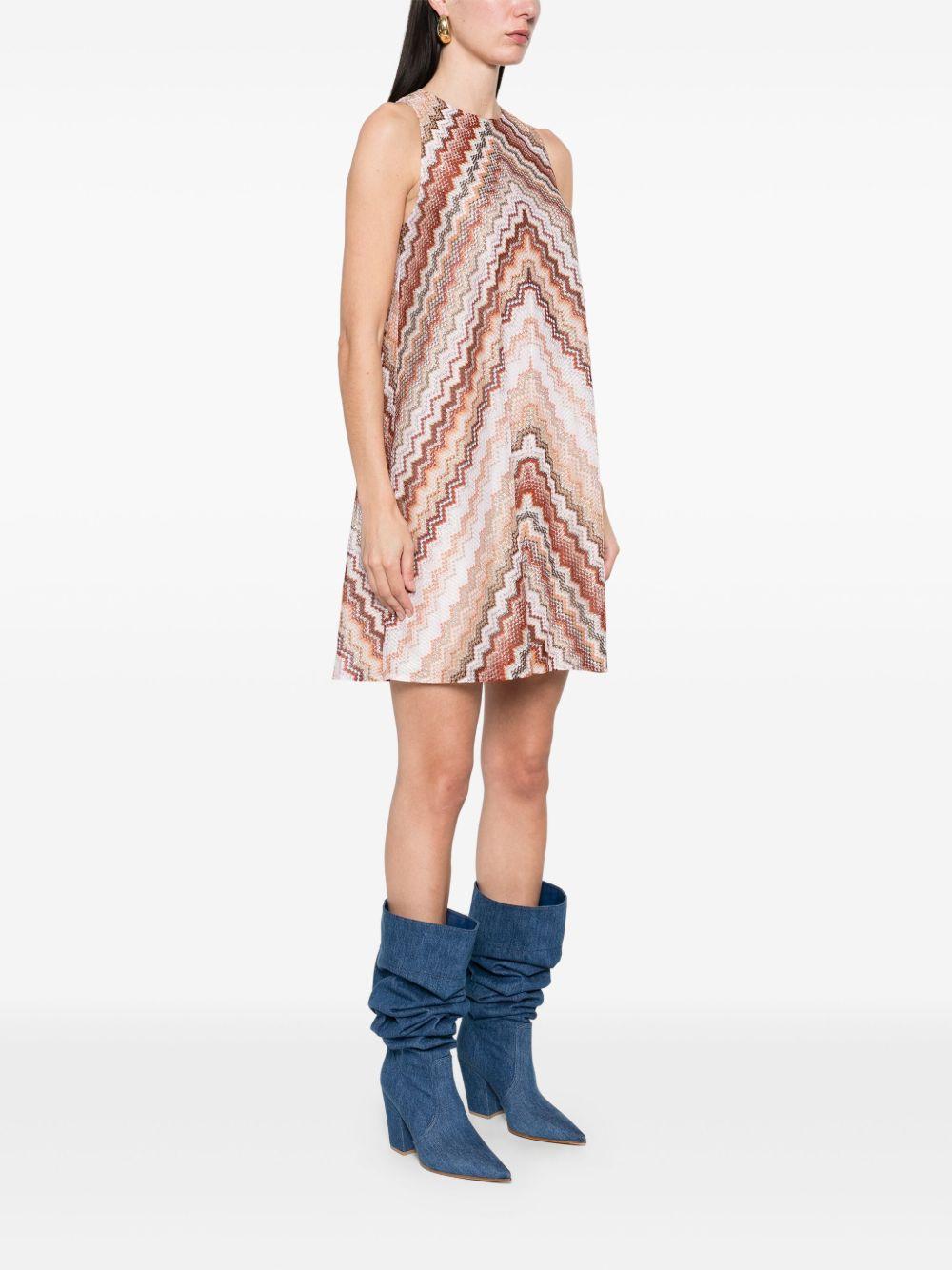 A-line zigzag patterned dress<BR/><BR/> DS25SG1L BR00ZVS10BB MISSONI 