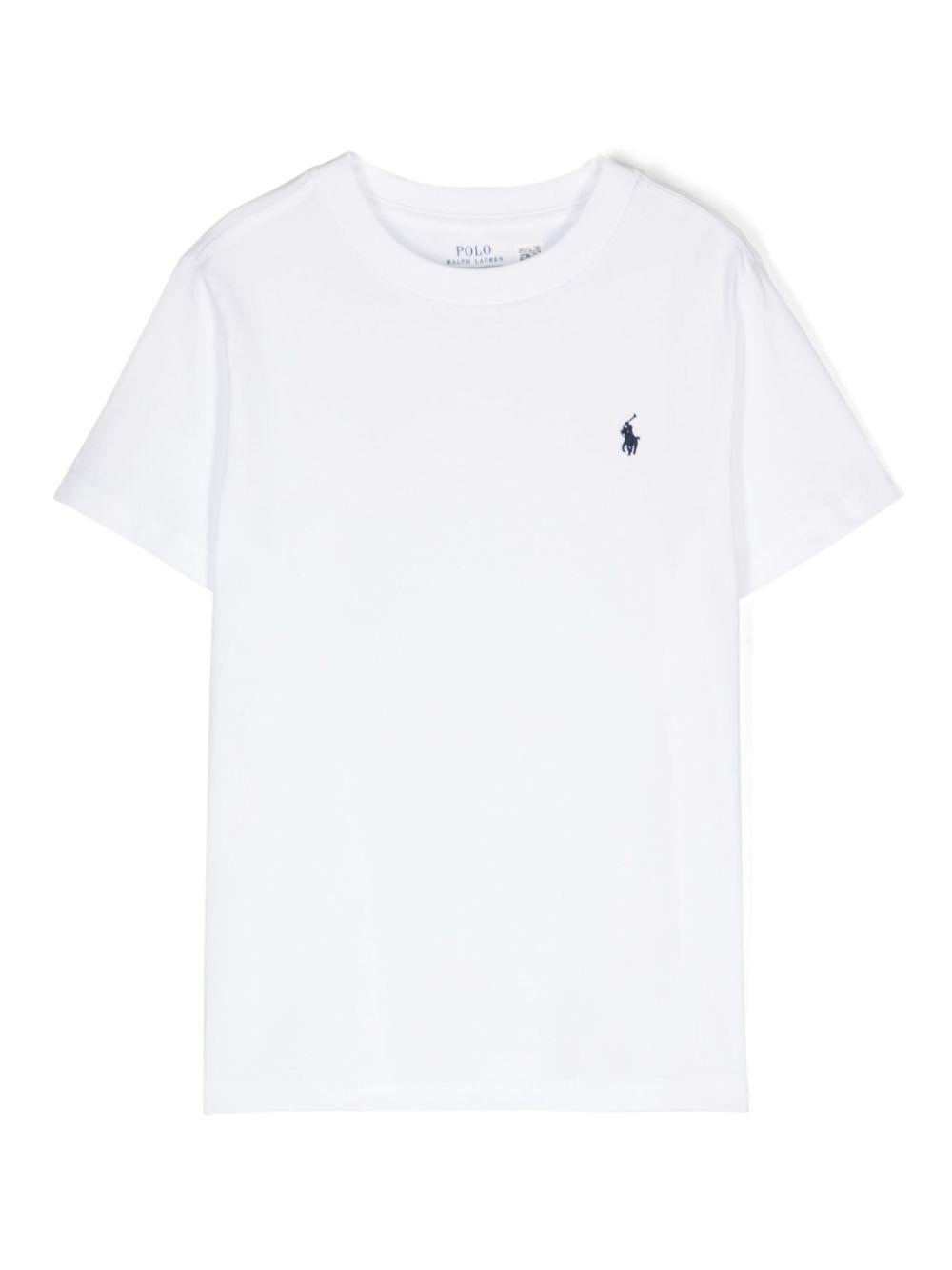 Polo logo T-shirt<BR/><BR/><BR/> 322832904035 WHITE POLO RALPH LAUREN KIDS 