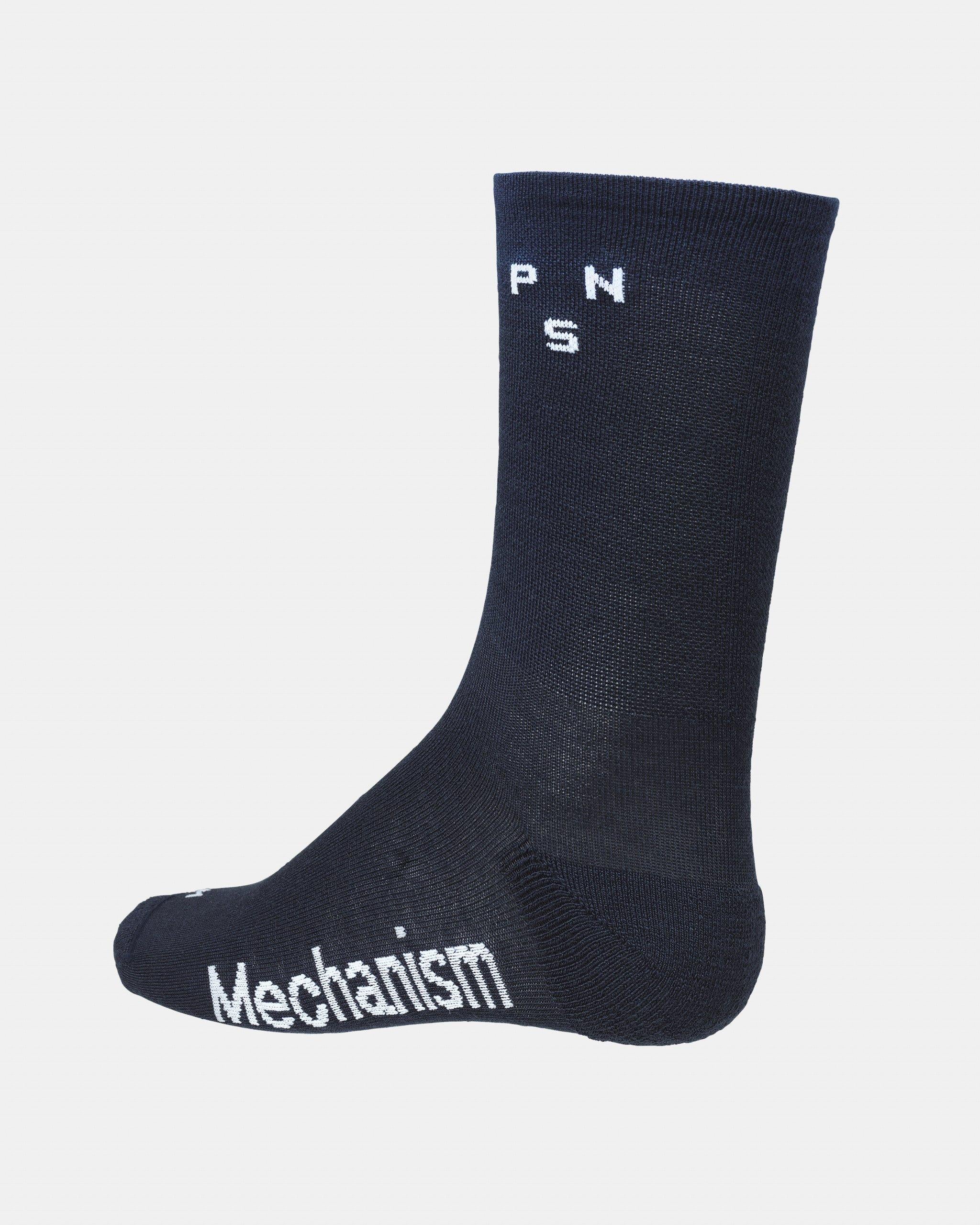 Merino wool blend control logo socks NA0903E NAVY PAS NORMAL STUDIOS 