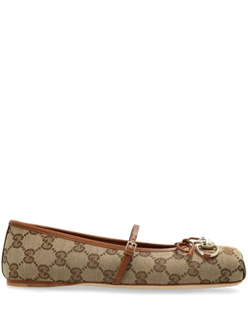 Monogram Double G pumps<BR/> 814321 FAD6C9745 GUCCI 