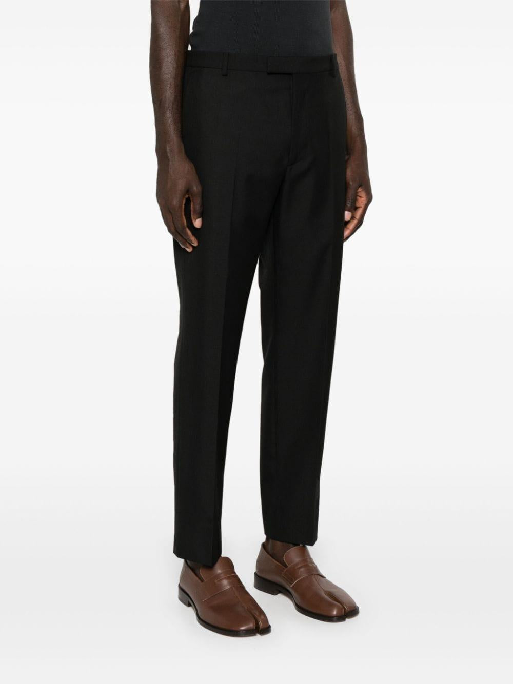 Logo-embroidered twill tailored trousers<BR/><BR/><BR/><BR/> 791156 ZAMII1000 GUCCI 