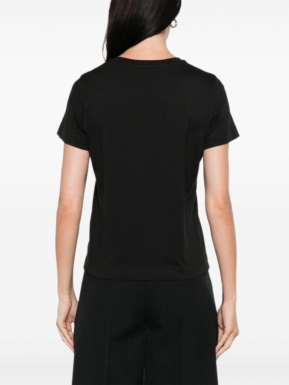 Cotton T-shirt with embroidered cursive logo K20938C00005 89AJS998 MONCLER 