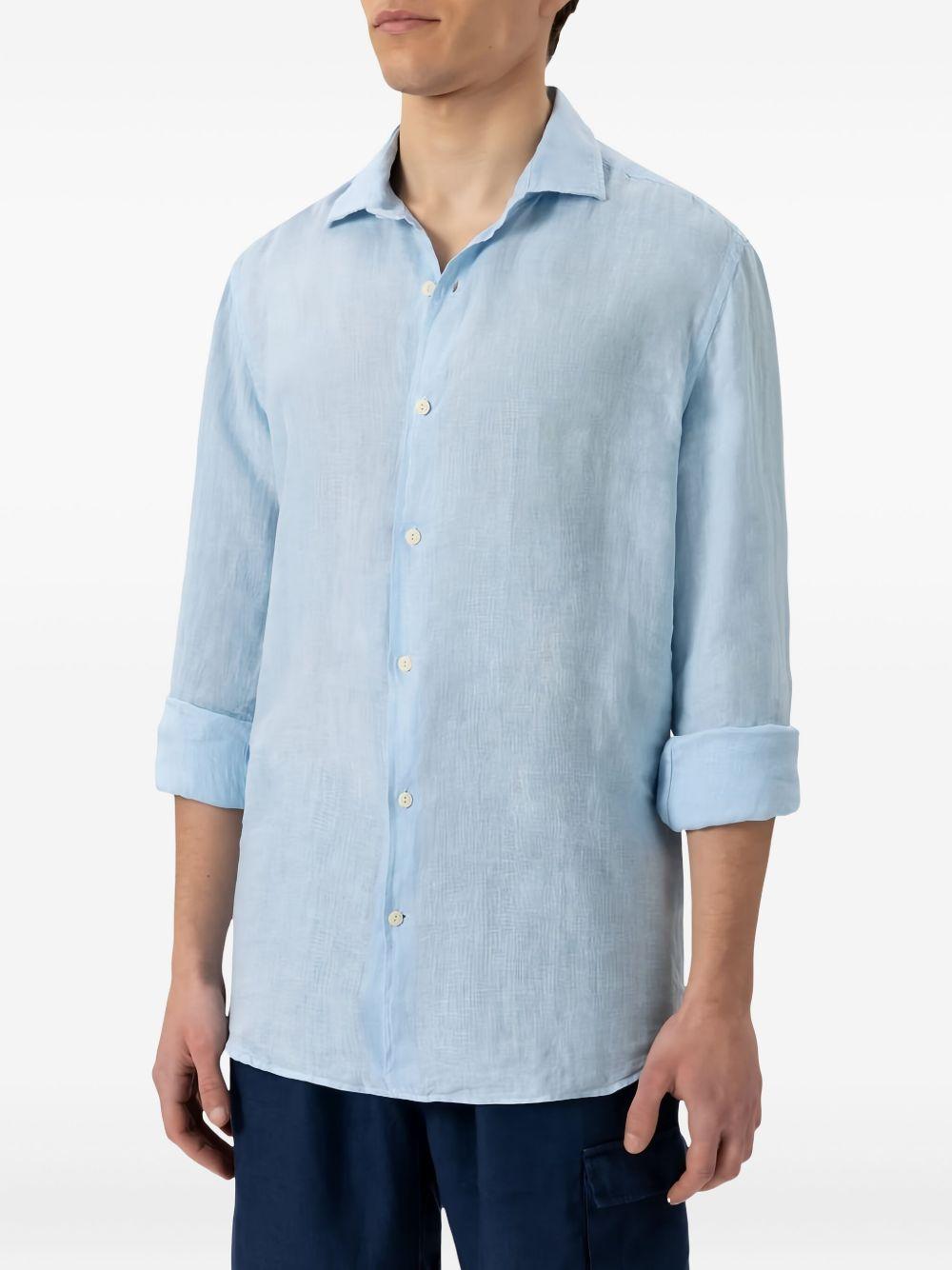 Pamplona shirt PAMPLONA 00318HLINEN 31 LIGHT BLUE MC2 SAINT BARTH 