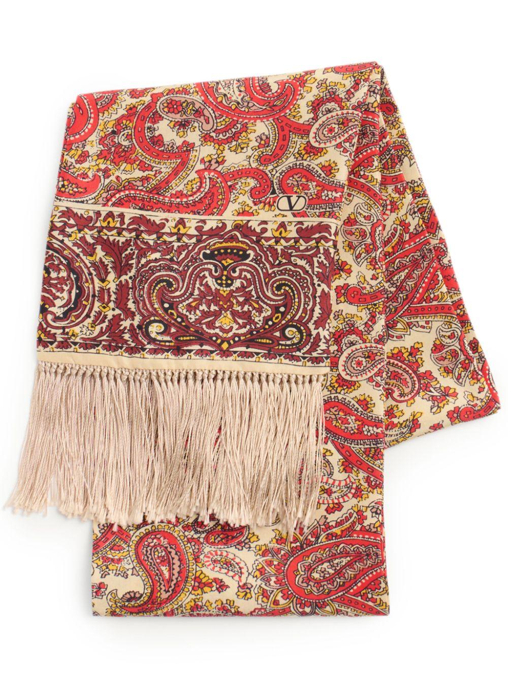 Voyage Imaginaire silk bandeau scarf<BR/><BR/><BR/> 6Y2E600AUZV QQ7 VALENTINO GARAVANI 