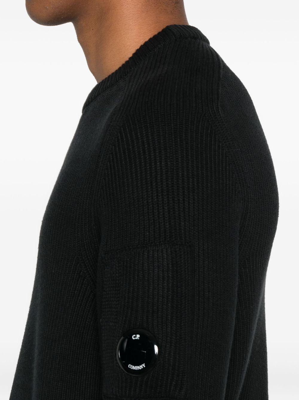 Full Rib Crewneck Lens Sweater 19CMKN015A 006608A999 C.P. COMPANY 