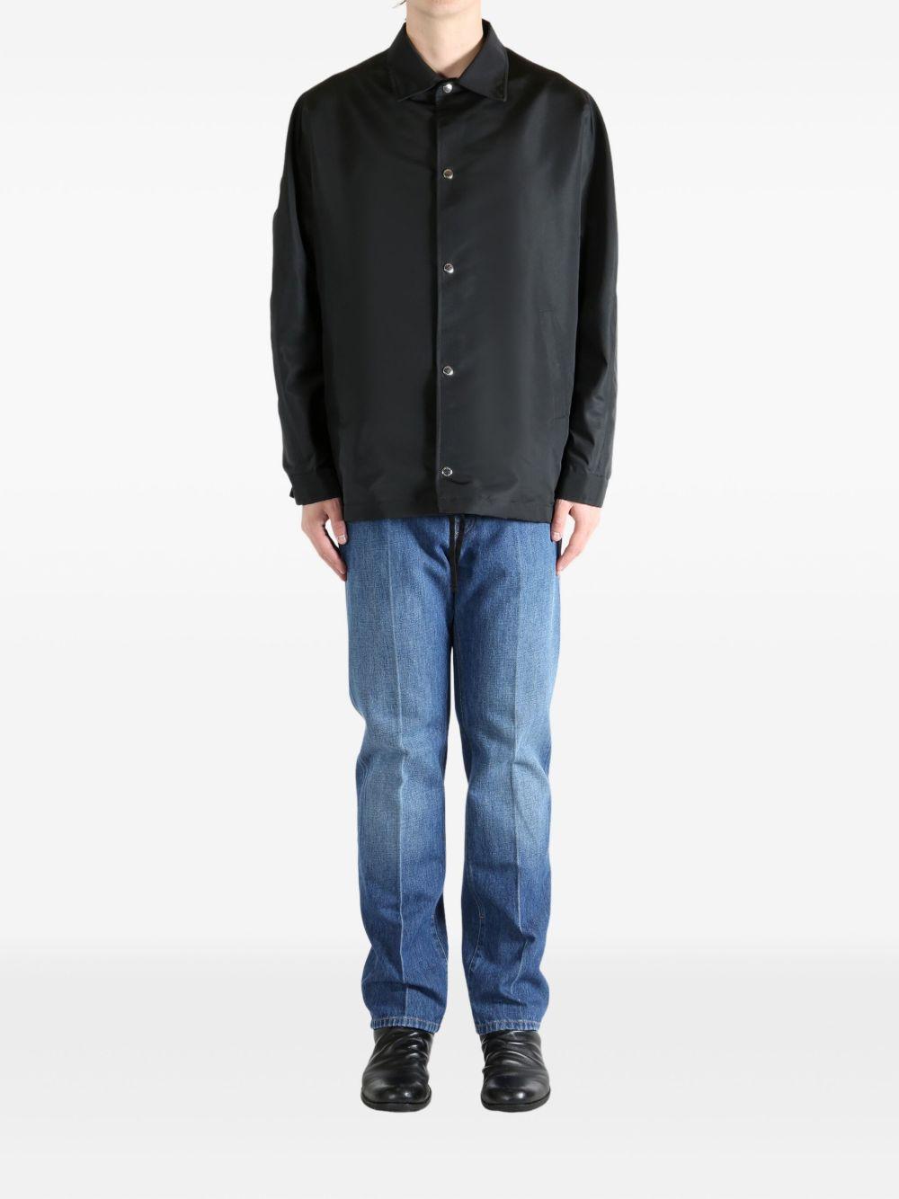 Coach jacket in polyfaille embroidered Givenchy Paris BM01G3166P 001 GIVENCHY 