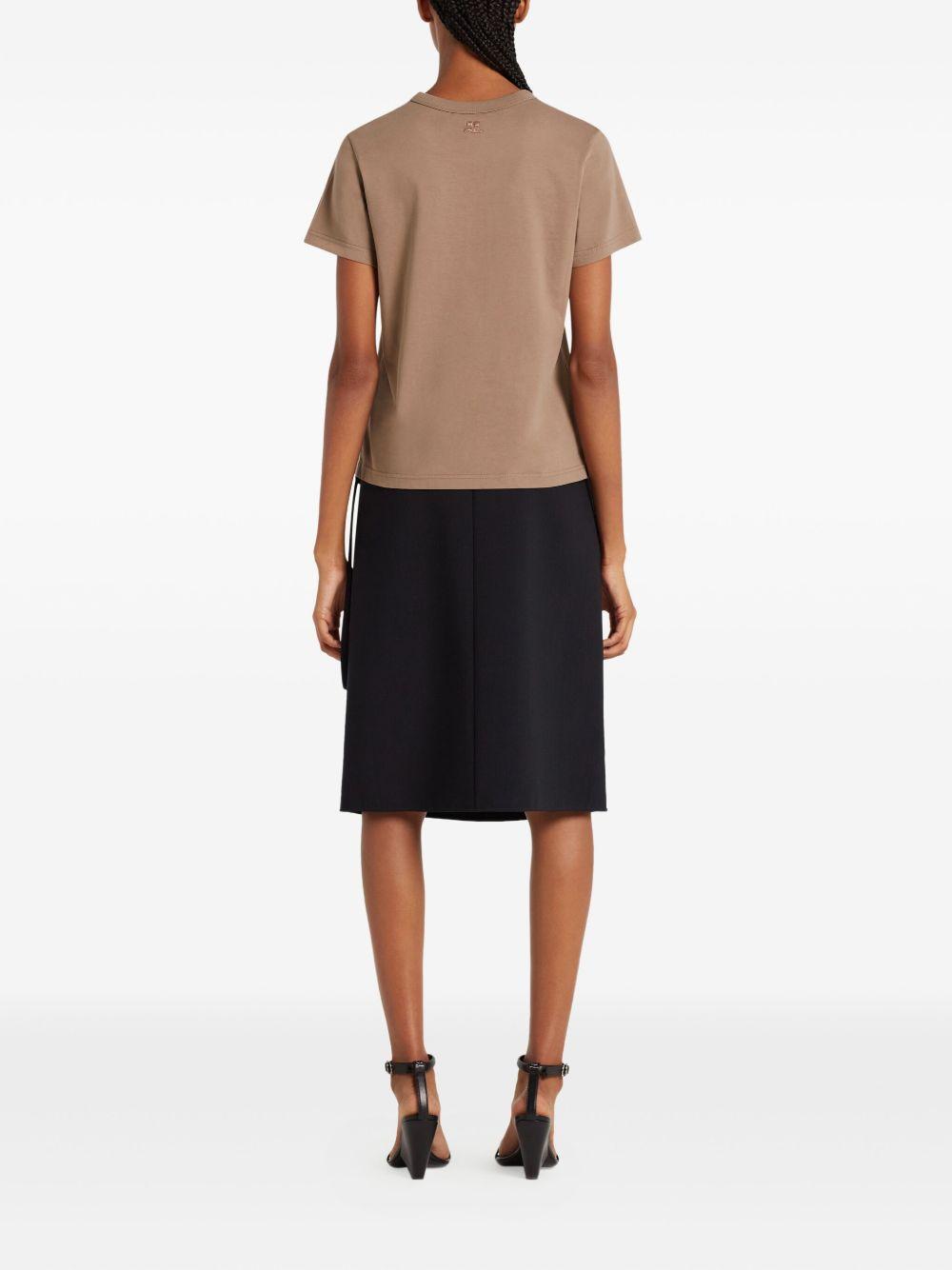 EMBROIDERED T-SHIRT 325JTS217JS0233 1098 COURRÈGES 