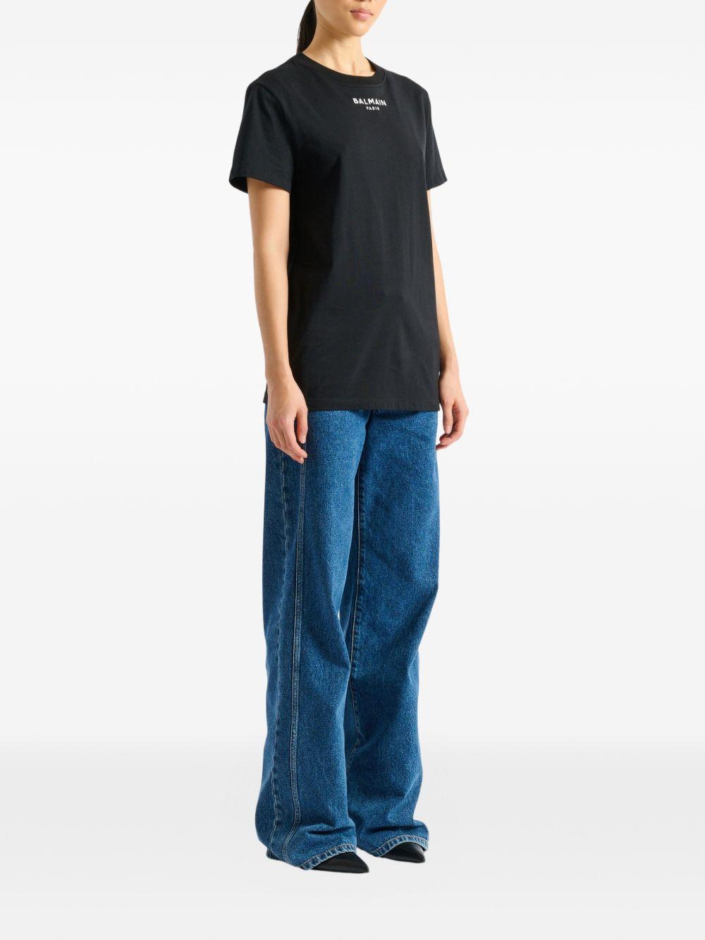 Embroidered Balmain Paris T-shirt HF1EF000BD10 EAB BALMAIN 