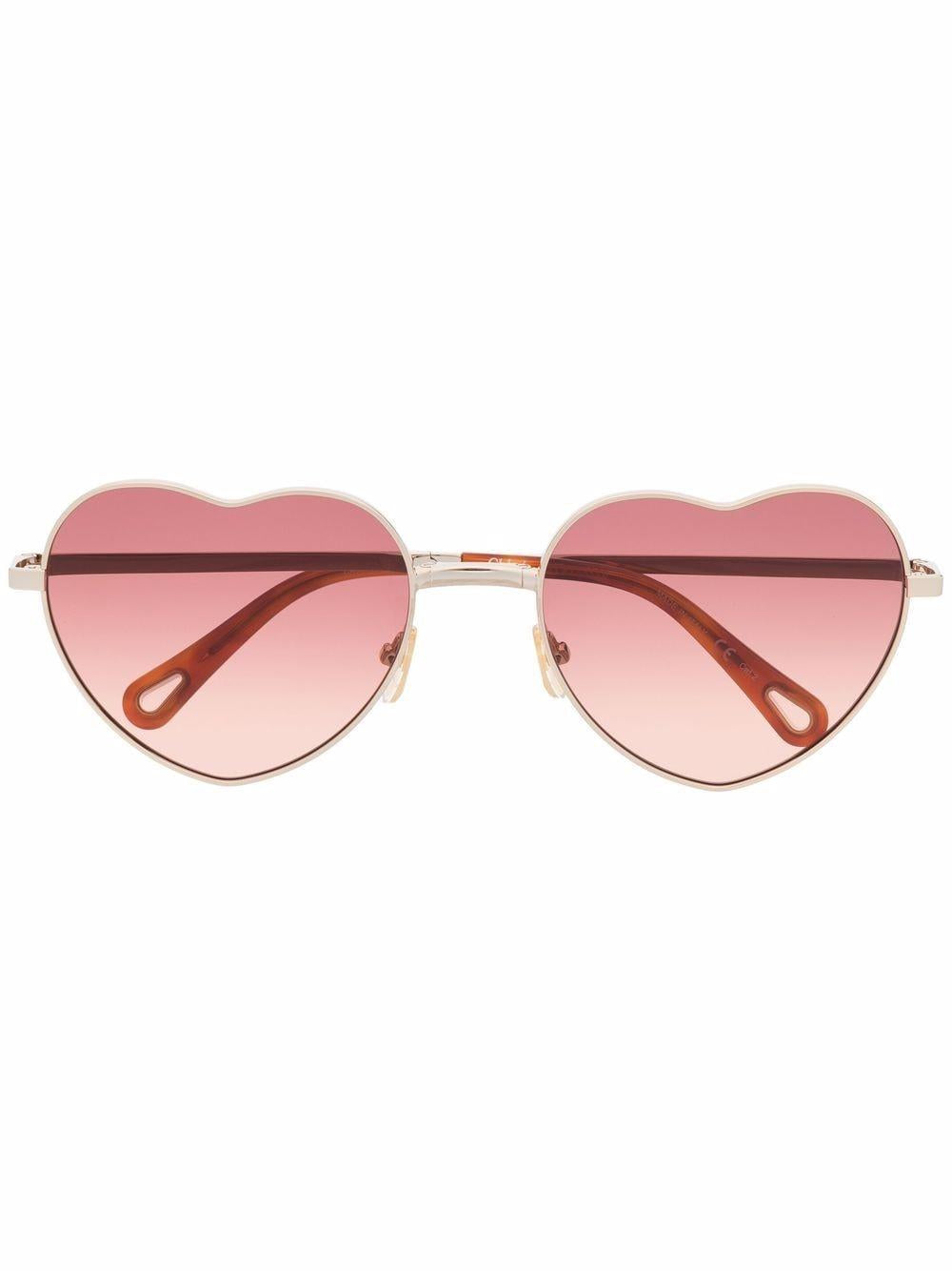 Milane heart-frame sunglasses CH0071S00259 GOLD CHLOÉ 