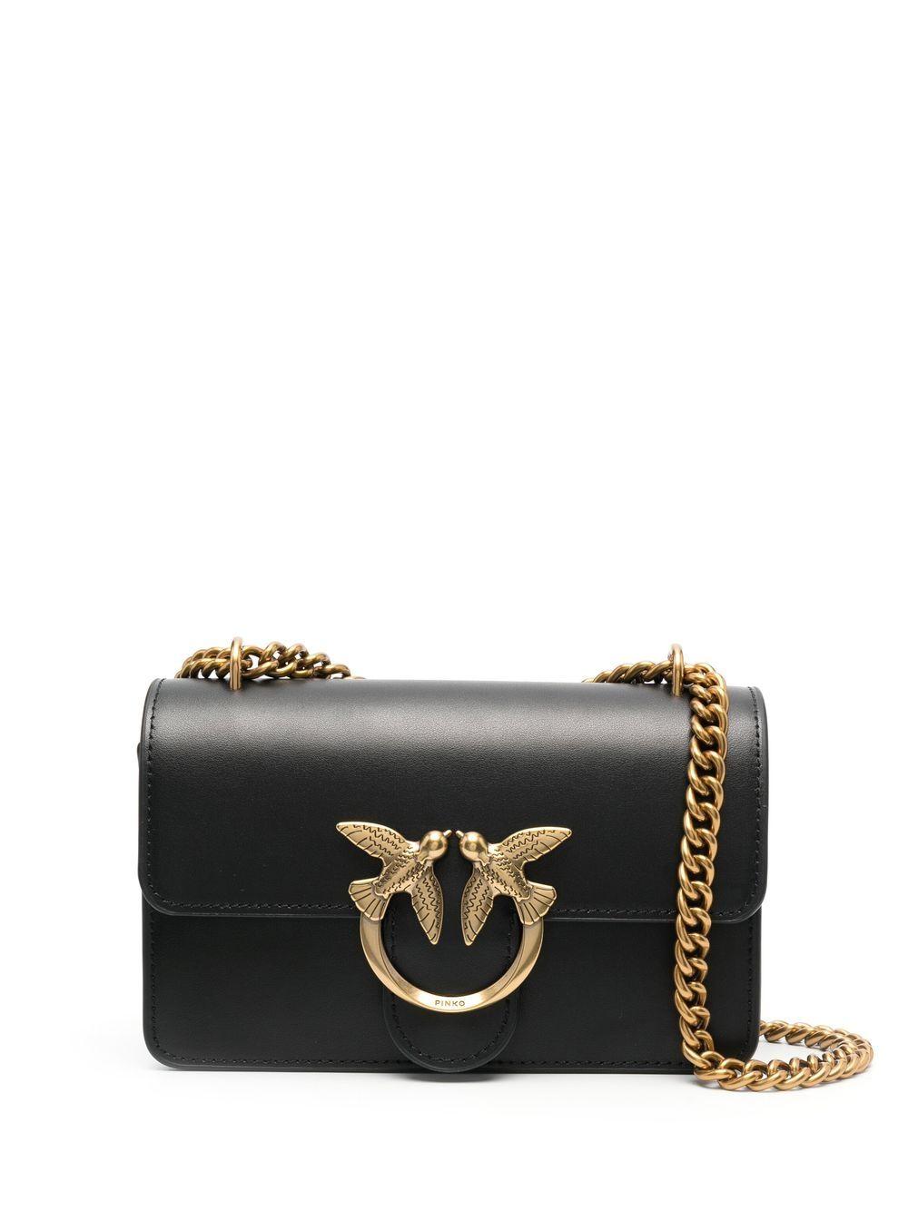 Love-Birds calf-leather shoulder bag<BR/><BR/><BR/> 100074 A0F1Z99Q PINKO 